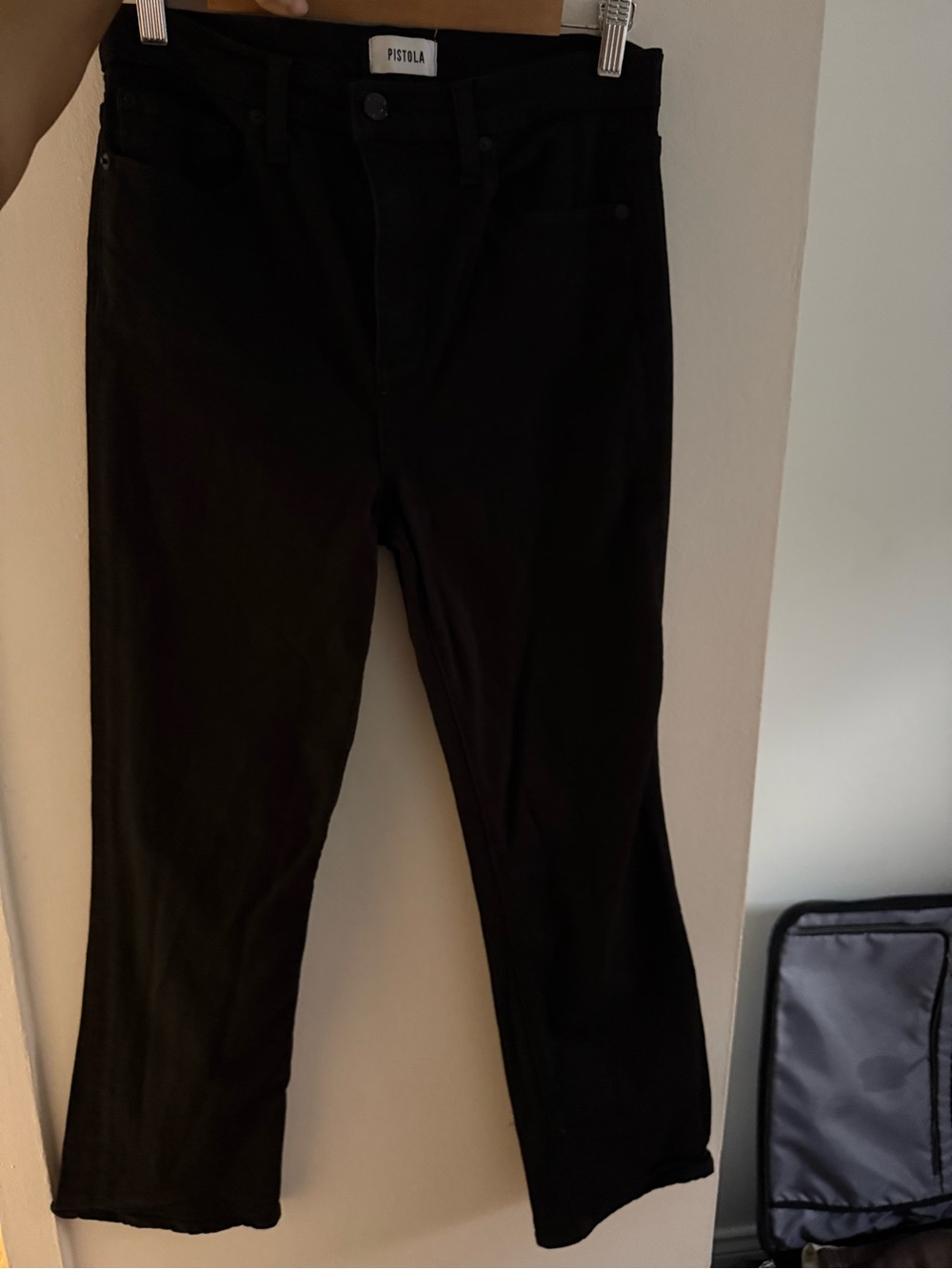pistola Black High-Rise Cropped Flare Jeans - Picture 6 of 8